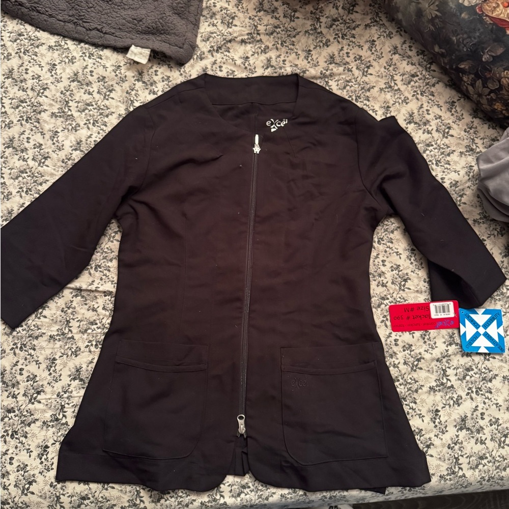 Black Zip-Up Uniform